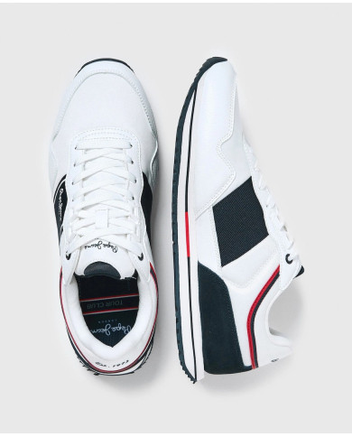 PEPE JEANS TOUR CLUB BASIC PMS30799 Λευκό-Μπλέ
