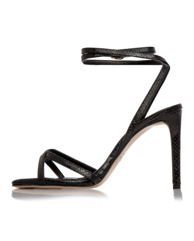 Sante Sandals 22-236-01 ΜΑΥΡΟ