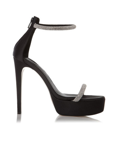 Sante Sandals 22-254-01 ΜΑΥΡΟ