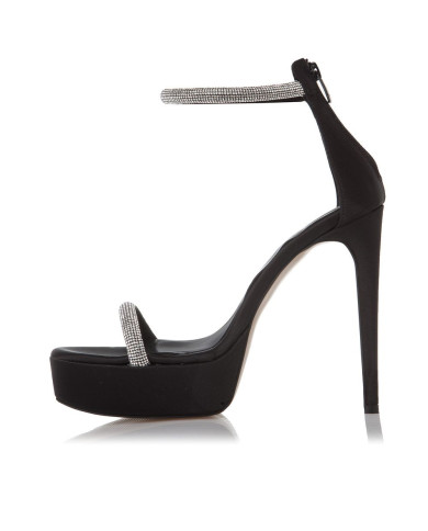 Sante Sandals 22-254-01 ΜΑΥΡΟ