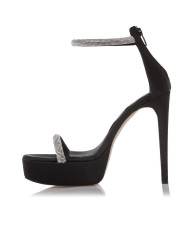 Sante Sandals 22-254-01 ΜΑΥΡΟ