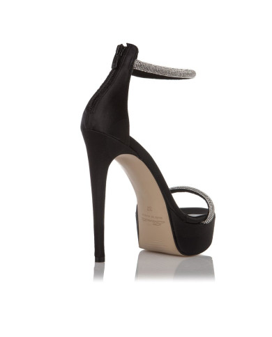 Sante Sandals 22-254-01 ΜΑΥΡΟ