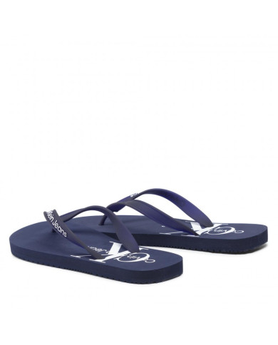 Calvin Klein Flip Flop Monogram Tpu Evening Blue YM0YM0005 cfe