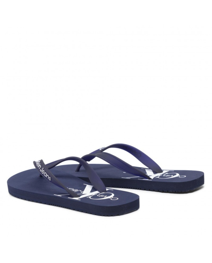Calvin Klein Flip Flop Monogram Tpu Evening Blue YM0YM0005 cfe
