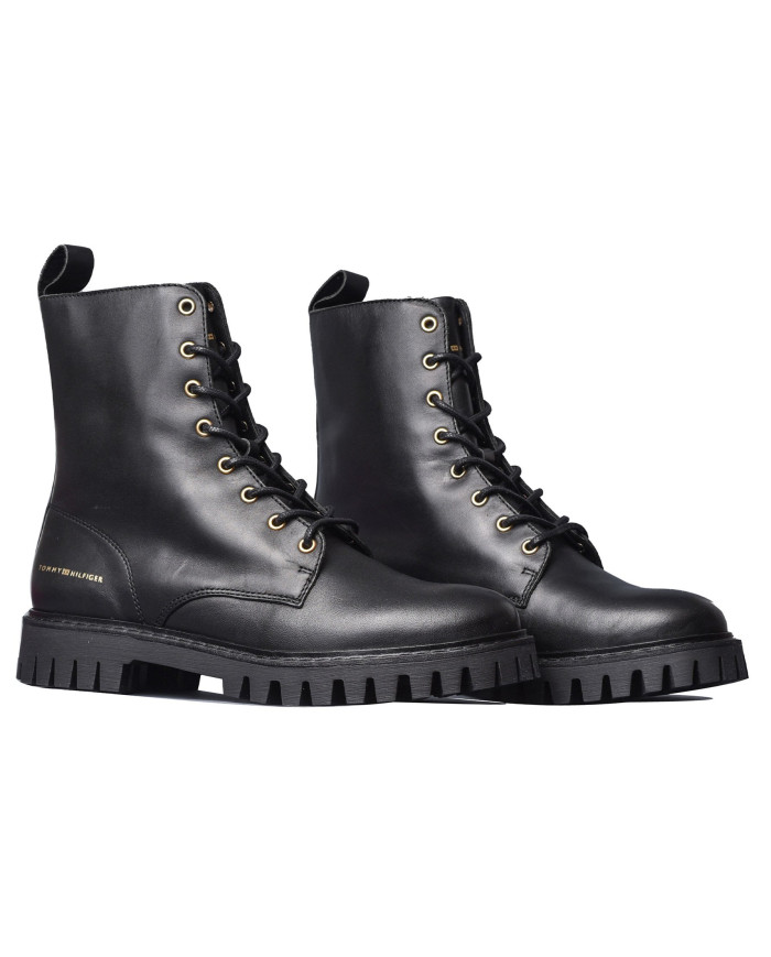 Tommy Hilfiger Th Lace Boot DTC FW0FW07406 BDS Μαύρο