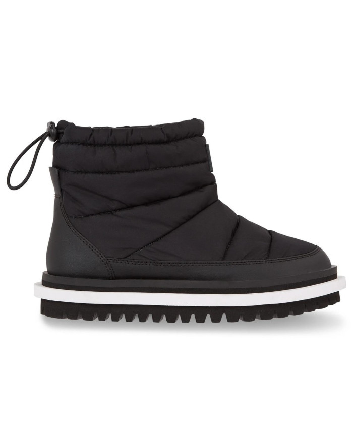 TOMMY HILFIGER  TJW PADDED FLAT BOOT EN0EN02292 BDS ΜΑΥΡΟ