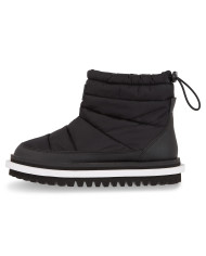 TOMMY HILFIGER  TJW PADDED FLAT BOOT EN0EN02292 BDS ΜΑΥΡΟ