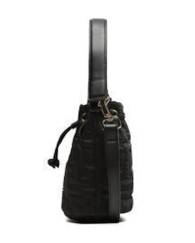 Tommy Hilfiger Τσάντα Tj Chic Nylon Bucket AW0AW14864 BDS Μαύρο