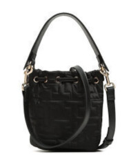 Tommy Hilfiger Τσάντα Tj Chic Nylon Bucket AW0AW14864 BDS Μαύρο