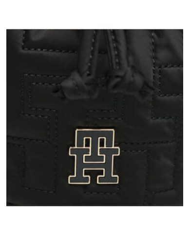 Tommy Hilfiger Τσάντα Tj Chic Nylon Bucket AW0AW14864 BDS Μαύρο