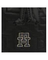 Tommy Hilfiger Τσάντα Tj Chic Nylon Bucket AW0AW14864 BDS Μαύρο