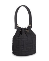 Tommy Hilfiger Τσάντα Tj Chic Nylon Bucket AW0AW14864 BDS Μαύρο