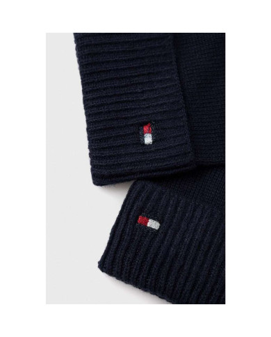 Tommy Hilfiger ESSENTIAL FLAG GLOVES  AW0AW16254 BDS ΜΑΥΡΟ