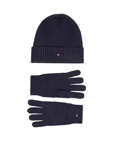 Tommy Hilfiger  ESSENTIAL BEANIE AND GLOVES AM0AM10490 DW5