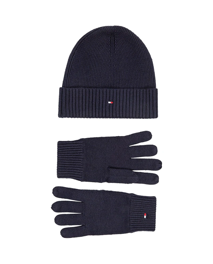 Tommy Hilfiger  ESSENTIAL BEANIE AND GLOVES AM0AM10490 DW5