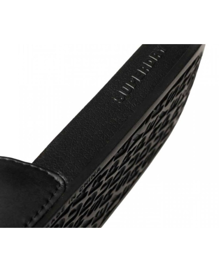 SUPERDRY CORE VEGAN POOL SLIDE MF310256A 33B μαυρο