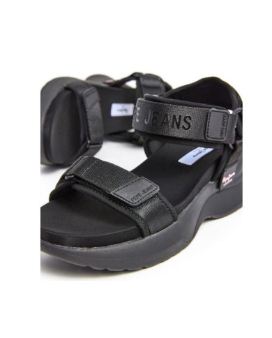 PEPE JEANS VENUS BLOCK FLAT PLATFORM PLS90653 999 ΜΑΥΡΟ