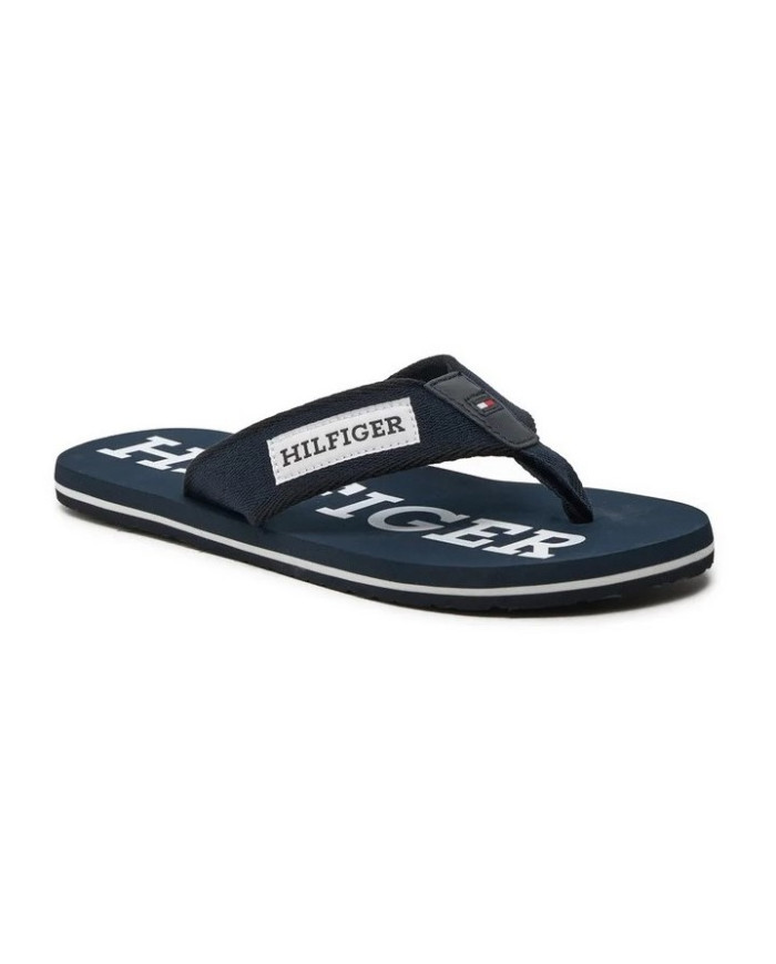 TOMMY HILFIGER PATCH BEACH SANDAL FM0FM05024 DW5 ΜΠΛΕ