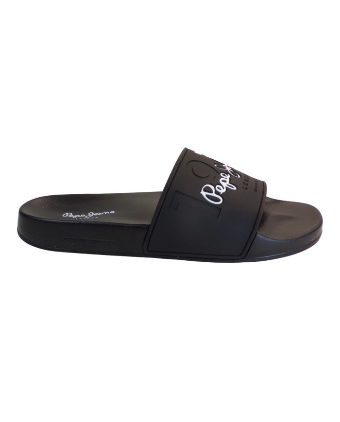 PEPE JEANS SLIDERS PMS70147 977 ΜΑΥΡΟ