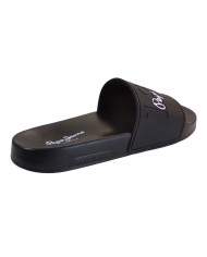 PEPE JEANS SLIDERS PMS70147 977 ΜΑΥΡΟ