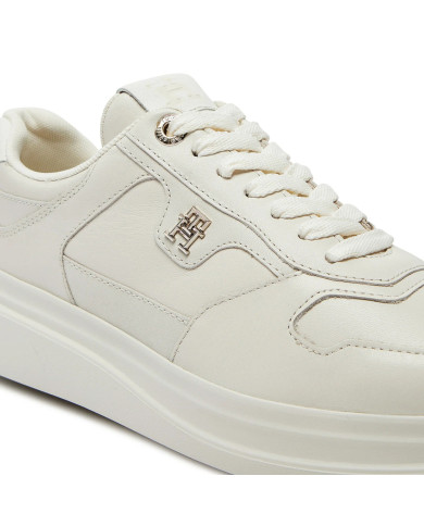 Tommy Hilfiger Lux Pointy Court Sneaker FW0FW07991 YBH εκρου