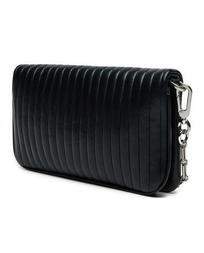 CALVIN KLEIN MINI LINE QUILT CROSSBODY K60K613079 BEH ΜΑΥΡΟ