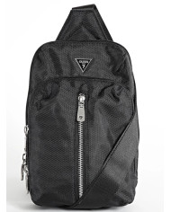GUESS LUGANO CROSSOVER BAG HMLUHNP5117 BLA ΜΑΥΡΟ