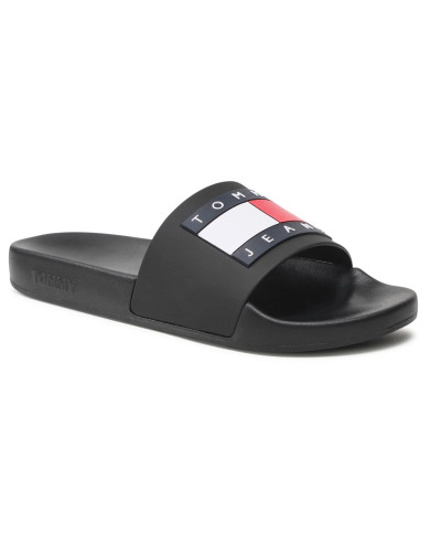 tommy Hilfiger Tommy Jeans Pool Slide Ess EM0EM01191 BDS ΜΑΥΡΟ