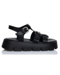 TOMMY HILFIGER TJW MARY JANE BALLERINA ENOENO2872 BDS ΜΑΥΡΟ