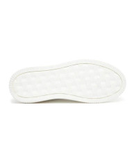 CALVIN KLEIN CHUNKY LEATHER CUPSOLE YW0YW01876 02R ΛΕΥΚΟ