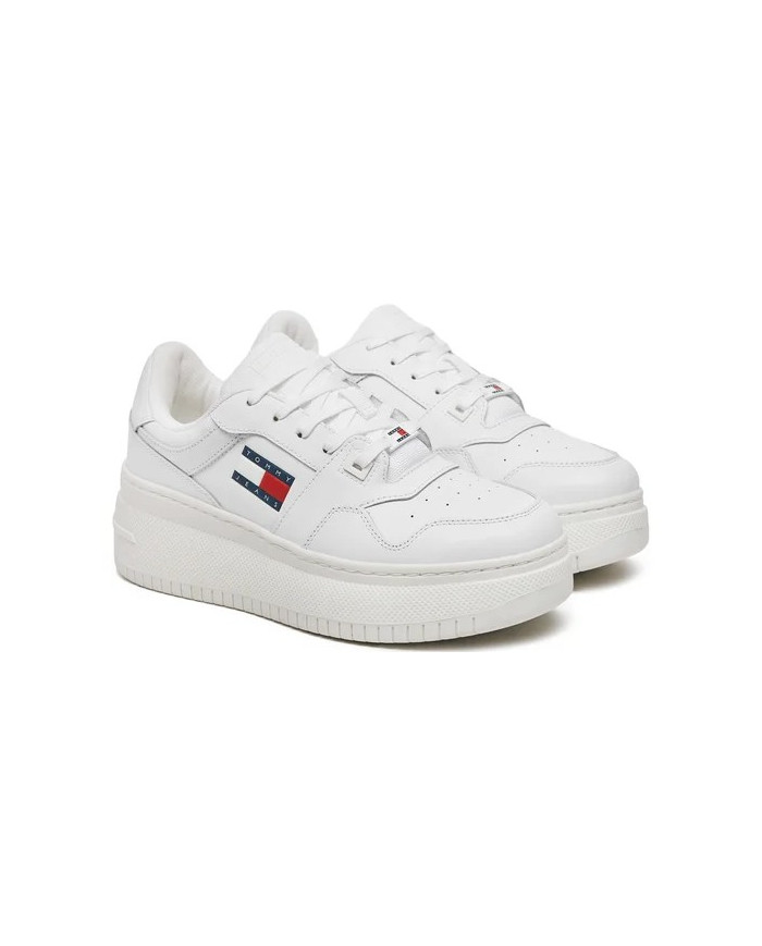 Tommy Hilfiger Tjw Retro Basket Flatform Ess EN0EN02506 YBS ΛΕΥΚΟ