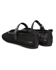 TOMMY HILFIGER TJW MARY JANE BALLERINA ENOENO2872 BDS ΜΑΥΡΟ