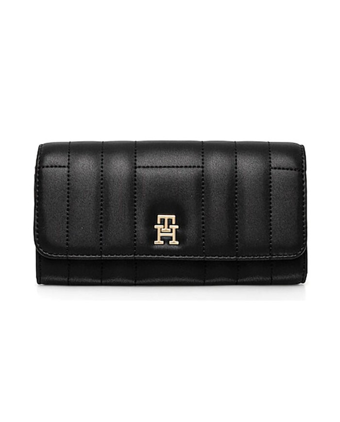 Tommy Hilfiger TH Feminine Lrg Flap AW0AW17475 BDS ΜΑΥΡΟ