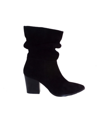 MOODS SHOES 7524 ΜΑΥΡΟ ΚΑΣΤΟΡΙ ΔΕΡΜΑ