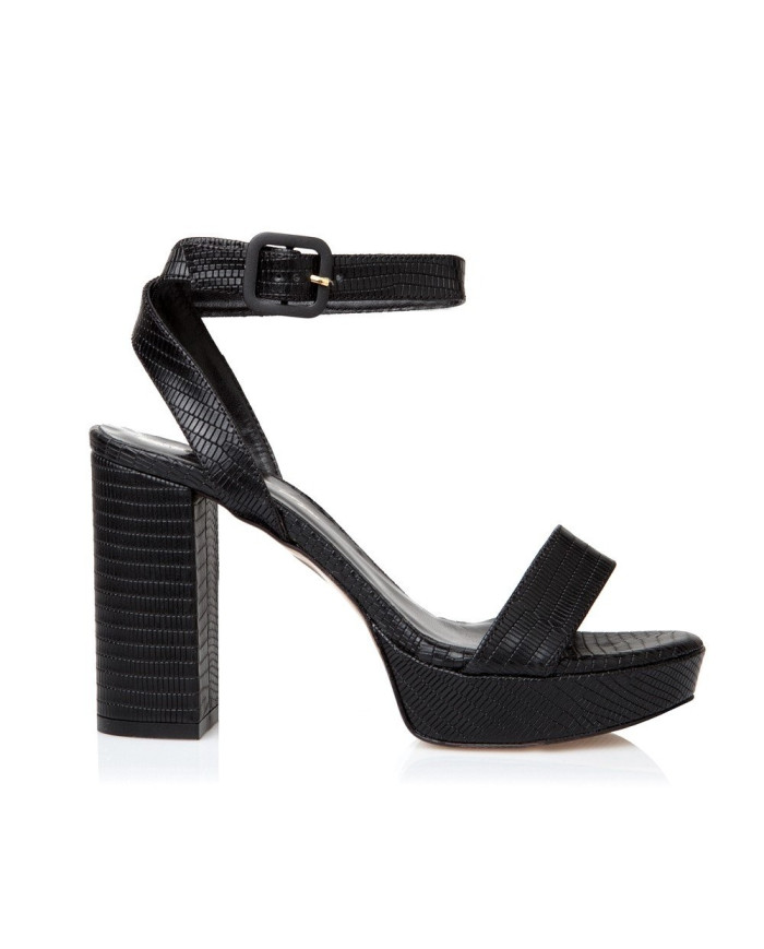 Sante Sandals 20-267-01 ΜΑΥΡΟ