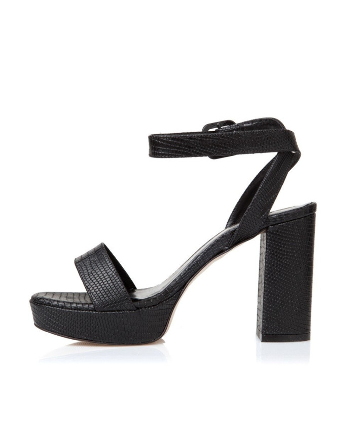 Sante Sandals 20-267-01 ΜΑΥΡΟ