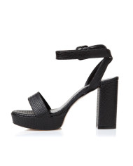 Sante Sandals 20-267-01 ΜΑΥΡΟ