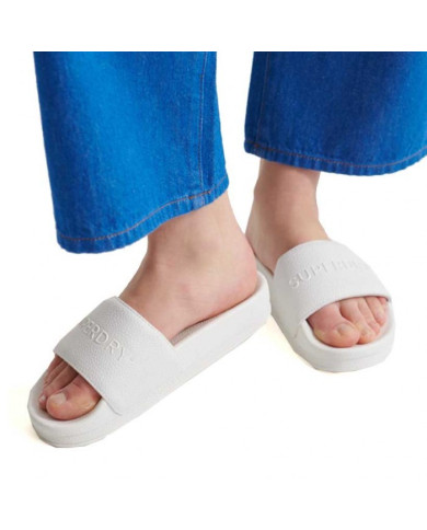 Superdry Slides Arizona High Build Flatform WF310018A-01C White