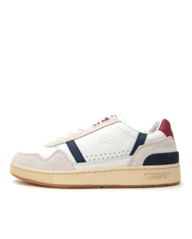Lacoste T-Clip 7-39SMA00578R1 Off White/Navy/RedΑνδρικά Sneakers Lacoste T-Clip 7-39SMA00578R1 Off White/Navy/RedΑνδρικά Sneakers