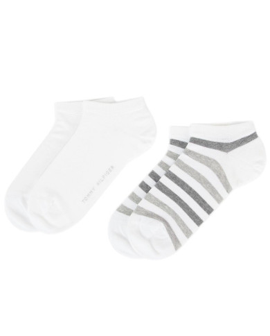 TOMMY HILFIGER 382000001 White 300 Σετ 2 ζευγάρια κοντές κάλτσες ανδρικές