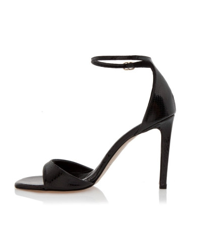 Sante Sandals 21-246-01 ΜΑΥΡΟ