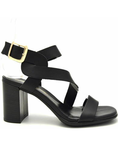 Sante Sandals 21-205-01 ΜΑΥΡΟ