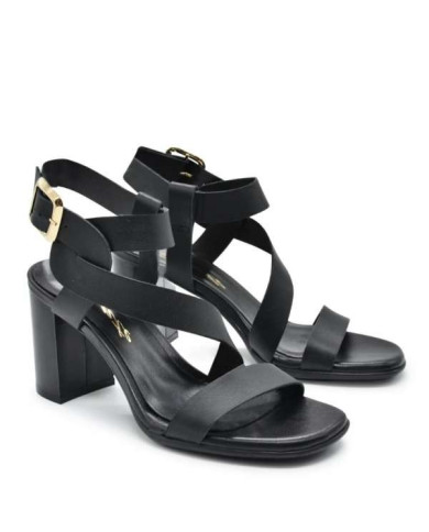 Sante Sandals 21-205-01 ΜΑΥΡΟ
