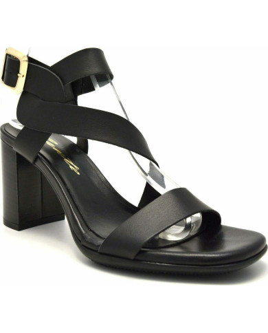 Sante Sandals 21-205-01 ΜΑΥΡΟ