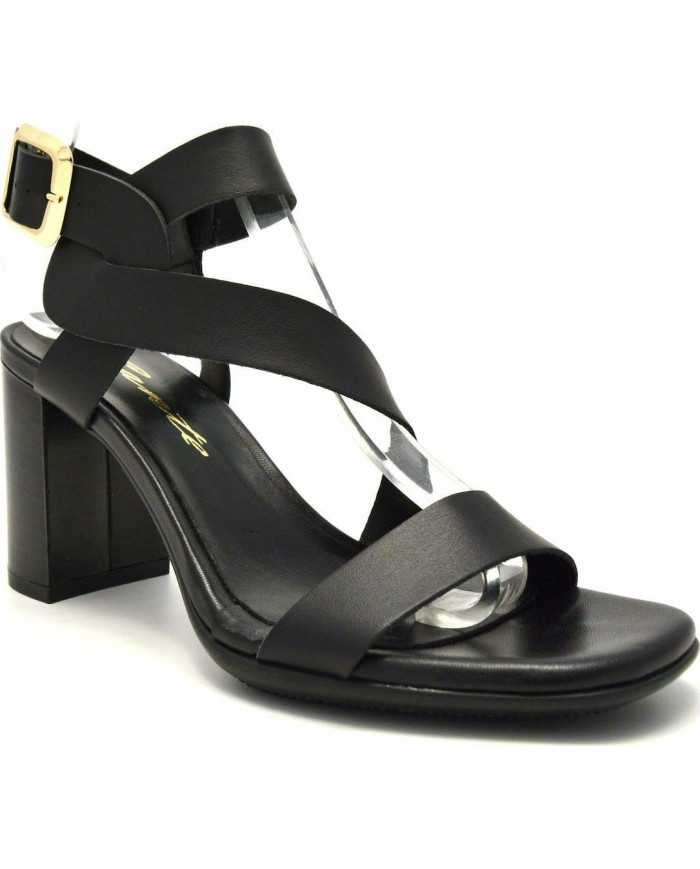 Sante Sandals 21-205-01 ΜΑΥΡΟ