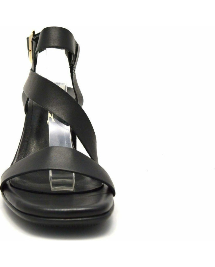 Sante Sandals 21-205-01 ΜΑΥΡΟ