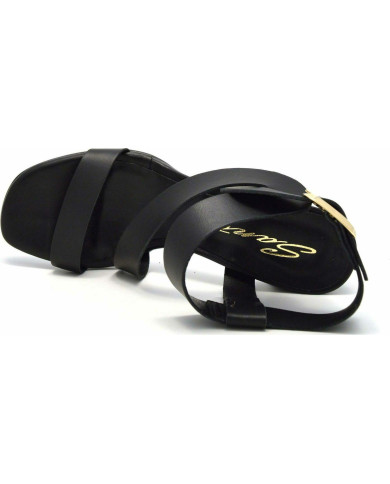 Sante Sandals 21-205-01 ΜΑΥΡΟ