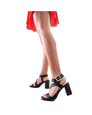 Sante Sandals 21-205-01 ΜΑΥΡΟ