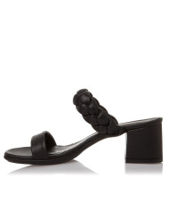Sante Sandals 21-211-01 ΜΑΥΡΟ