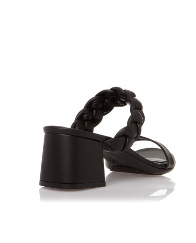 Sante Sandals 21-211-01 ΜΑΥΡΟ